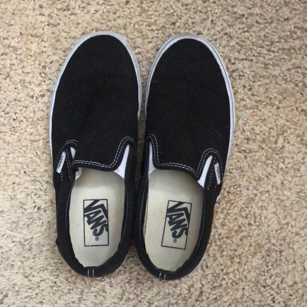 Black slip on vans